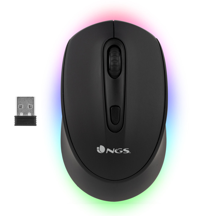 NGS SMOG-RB rato Ambidestro RF Wireless + Bluetooth Ótico 2400 DPI