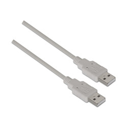AISENS A101-0021 cabo USB 1 m USB 2.0 USB A Bege