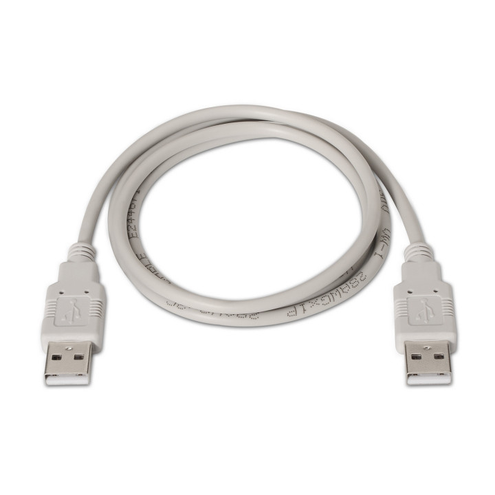 AISENS A101-0021 cabo USB 1 m USB 2.0 USB A Bege