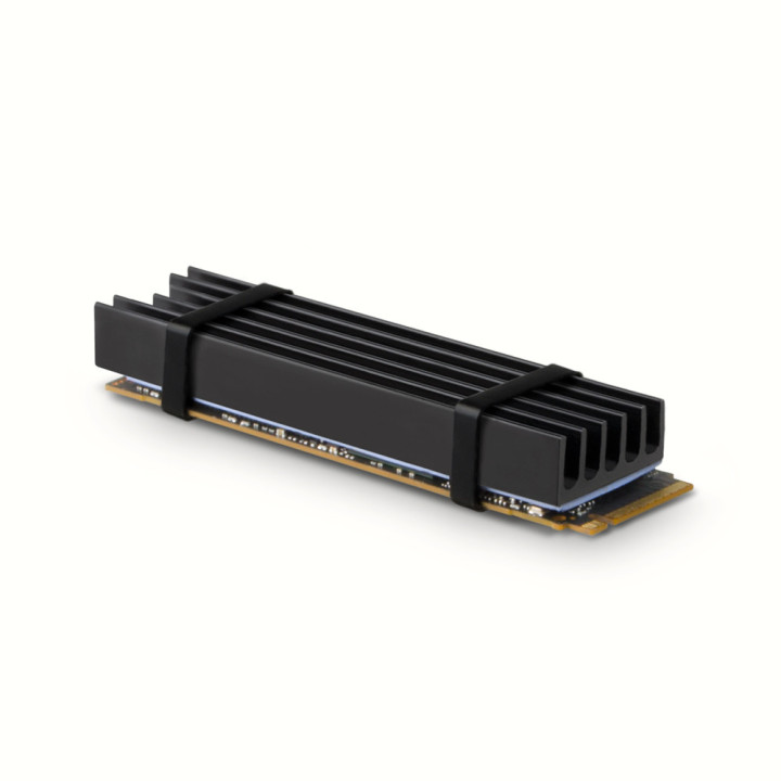 Axagon CLR-M2L10 Sistema de Arrefecimento de Computador Disco de estado sólido (SSD) Dissipador de calor Radiador Preto