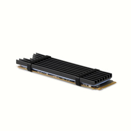 Axagon CLR-M2L3 Sistema de Arrefecimento de Computador Disco de estado sólido (SSD) Dissipador de calor Radiador Preto