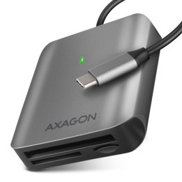 Axagon CRE-S3C leitor de cartões USB 3.2 Gen 1 (3.1 Gen 1) Type-C Cinzento