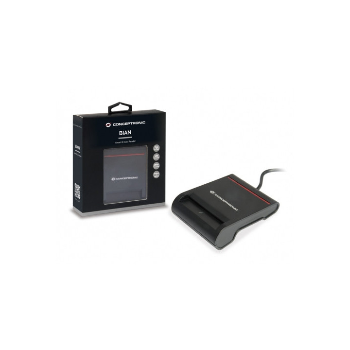 Conceptronic SCR01B leitor de smart card USB USB 2.0 Preto