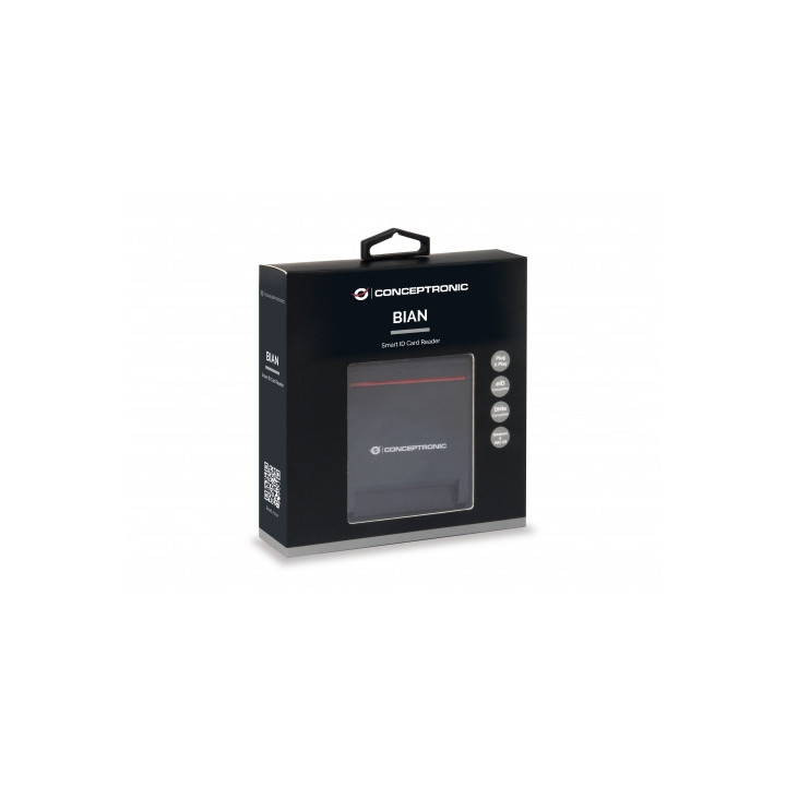 Conceptronic SCR01B leitor de smart card USB USB 2.0 Preto
