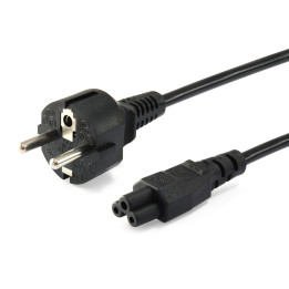 Equip 112151 cabo de energia Preto 3 m Ficha de alimentação tipo F Acoplador C5