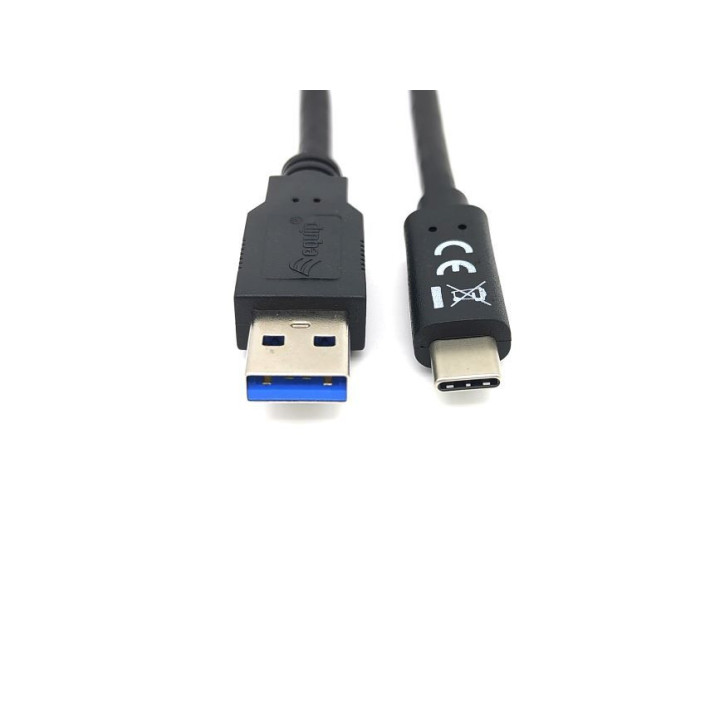 Equip 128344 cabo USB 2 m USB 3.2 Gen 1 (3.1 Gen 1) USB A USB C Preto