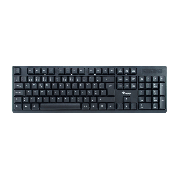 Equip 245222 teclado Rato incluído RF Wireless QWERTY Português Preto
