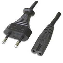 Ewent EC1906 cabo de energia Preto 1,8 m Ficha de alimentação tipo C Acoplador C7