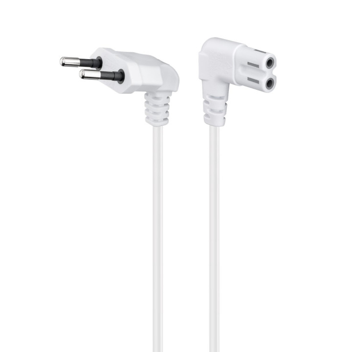 Ewent EC1918 cabo de energia Branco 1,8 m CEE7 16 Acoplador C7