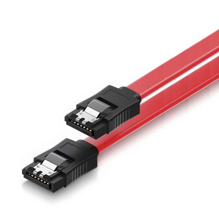 Ewent EC1512 cabo SATA 0,7 m SATA 7-pin Preto, Vermelho