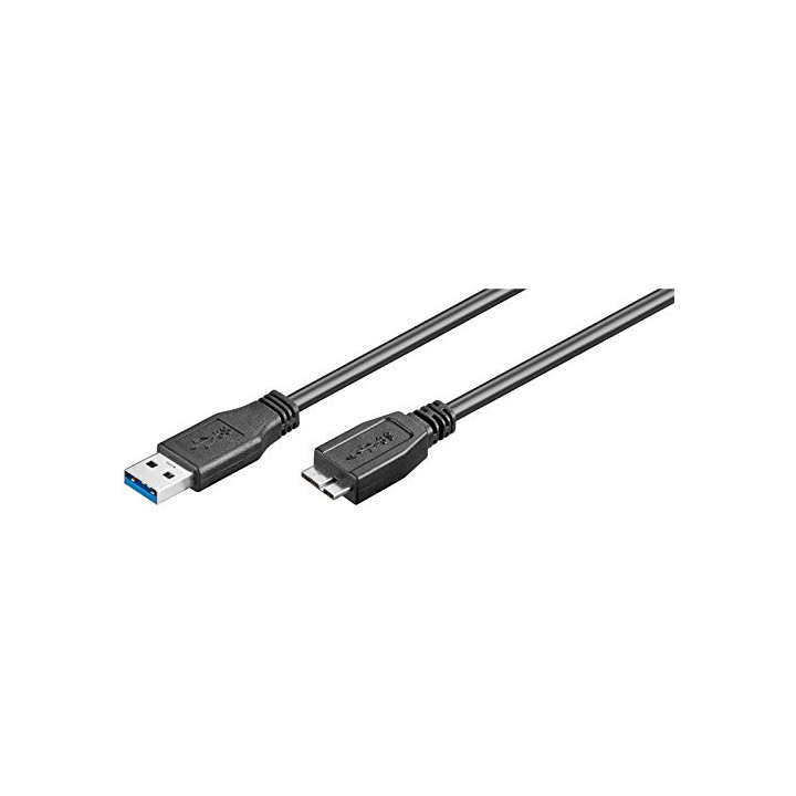 Ewent EC1016 cabo USB 1,8 m USB 3.2 Gen 1 (3.1 Gen 1) USB A Micro-USB B Preto