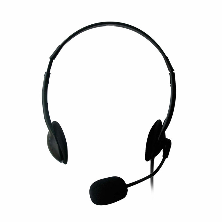 Ewent EW3563 auscultador Auscultadores Com fios Fita de cabeça Chamadas Música Preto