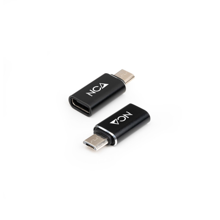 Nanocable 10.02.0014 adaptador para cabos Micro USB USB-C Preto