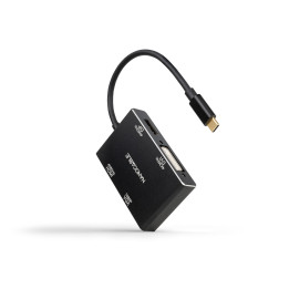 Nanocable 10.16.4307 base & duplicador de portas Com fios USB 3.2 Gen 1 (3.1 Gen 1) Type-C Preto