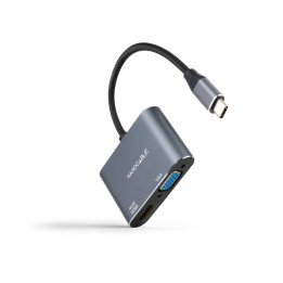 Nanocable 10.16.4303 adaptador gráfico USB 3840 x 2160 pixels Cinzento