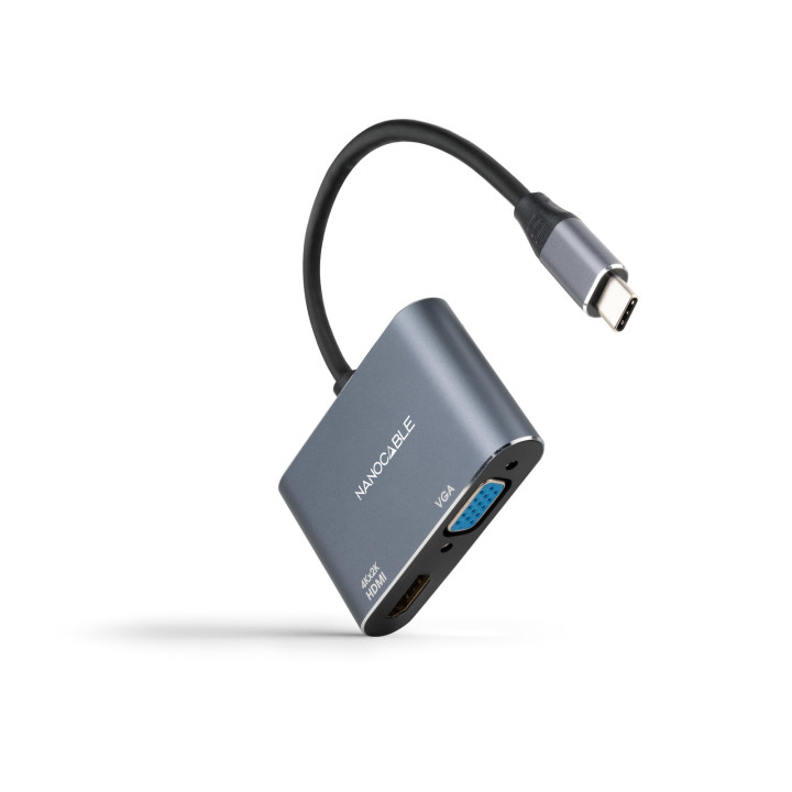 Nanocable 10.16.4303 adaptador gráfico USB 3840 x 2160 pixels Cinzento