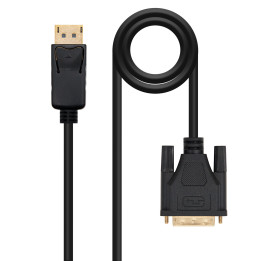 Nanocable 10.15.4501 adaptador de cabo de vídeo 1 m DisplayPort DVI Preto