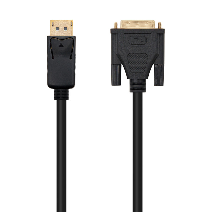 Nanocable 10.15.4501 adaptador de cabo de vídeo 1 m DisplayPort DVI Preto