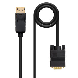 Nanocable 10.15.4405 adaptador de cabo de vídeo 5 m DisplayPort VGA (D-Sub) Preto