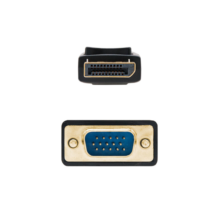 Nanocable 10.15.4405 adaptador de cabo de vídeo 5 m DisplayPort VGA (D-Sub) Preto