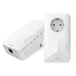 Strong POWERL1000DUOWIFIEUV2 adaptador de rede PowerLine 1000 Mbit s Ethernet LAN Wi-Fi Branco 2 unidade(s)