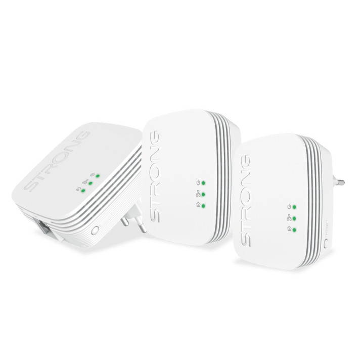 Strong Powerline 600 Triple Pack Mini 600 Mbit s Ethernet LAN Branco 3 unidade(s)