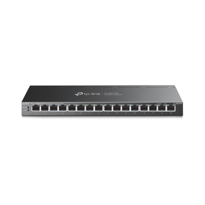 TP-Link TL-SG116P switch de rede Não-gerido Gigabit Ethernet (10 100 1000) Preto