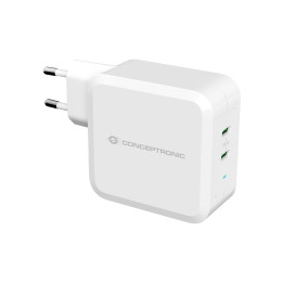 Conceptronic ALTHEA08W carregador de dispositivos móveis Universal Branco AC Interior