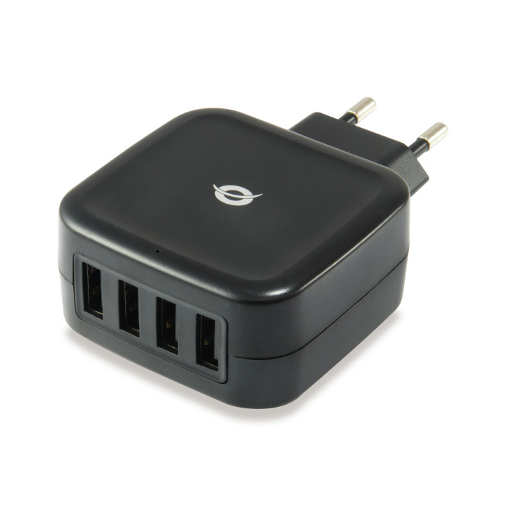Conceptronic ALTHEA04B carregador de dispositivos móveis Universal Preto AC Interior
