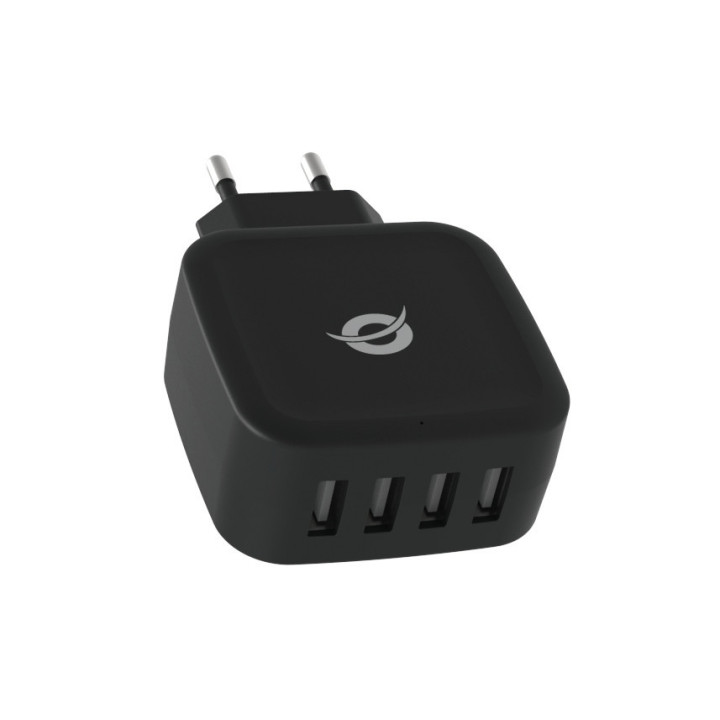 Conceptronic ALTHEA04B carregador de dispositivos móveis Universal Preto AC Interior