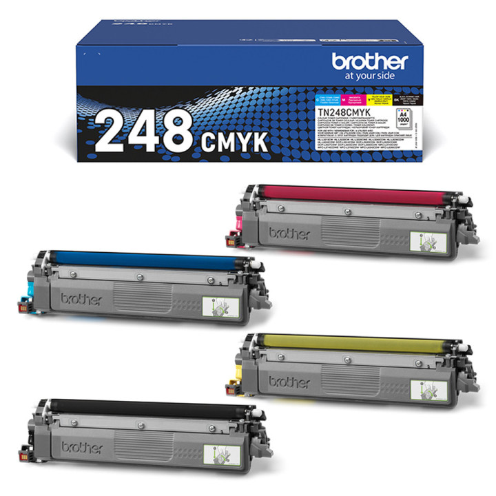 Brother TN-248VAL toner 4 unidade(s) Original Preto, Ciano, Magenta, Amarelo