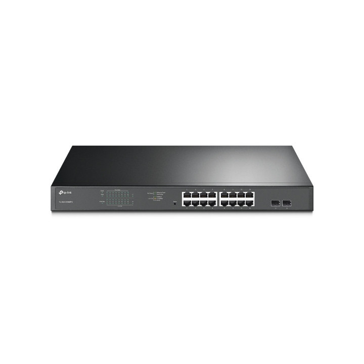 TP-Link TL-SG1218MPE Gerido L2 Gigabit Ethernet (10 100 1000) Power over Ethernet (PoE) 1U Preto