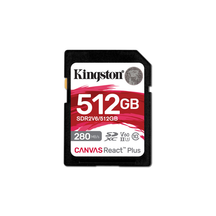 Kingston Technology Canvas React Plus 512 GB SDXC UHS-II Classe 10