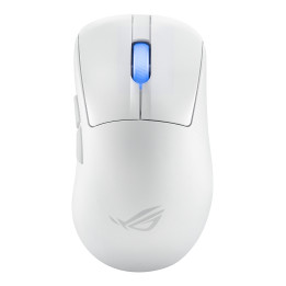 ASUS ROG Keris II Ace Wireless AimPoint White rato Jogos Mão direita RF Wireless + Bluetooth + USB Type-A Ótico 42000 DPI