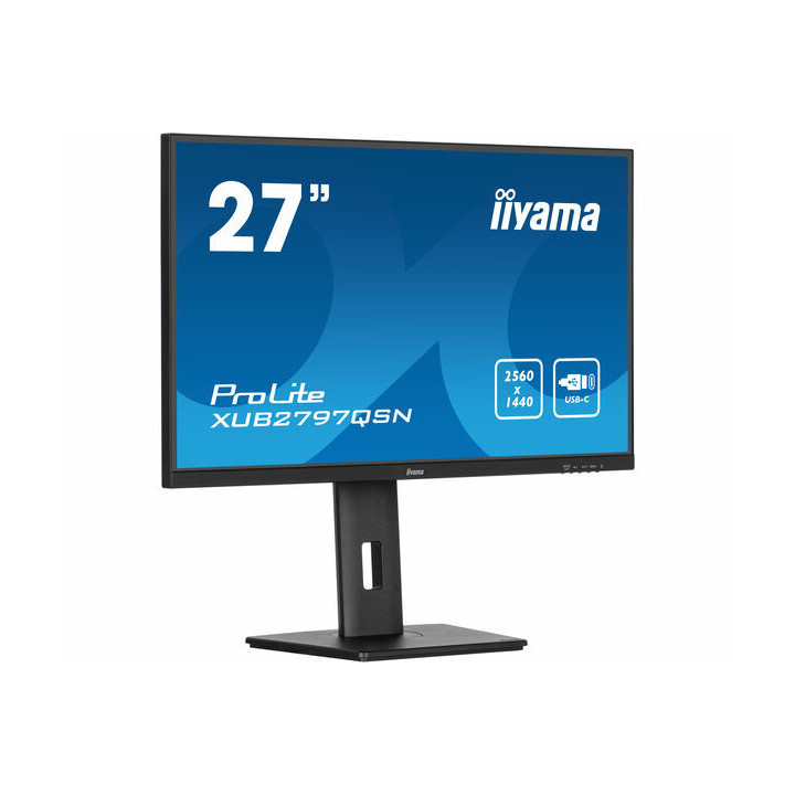 iiyama ProLite XUB2797QSN-B1 monitor de ecrã 68,6 cm (27") 2560 x 1440 pixels Wide Quad HD LED Preto