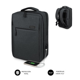 SUBBLIM TRAVELLER AIR PADDING 15.6'' GREY mochila Mochila casual Cinzento Poliéster