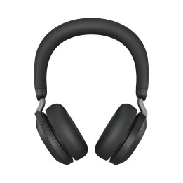 Jabra Evolve2 75 Auscultadores Com fios e sem fios Fita de cabeça Escritório Call center Bluetooth Suporte de carregamento Preto