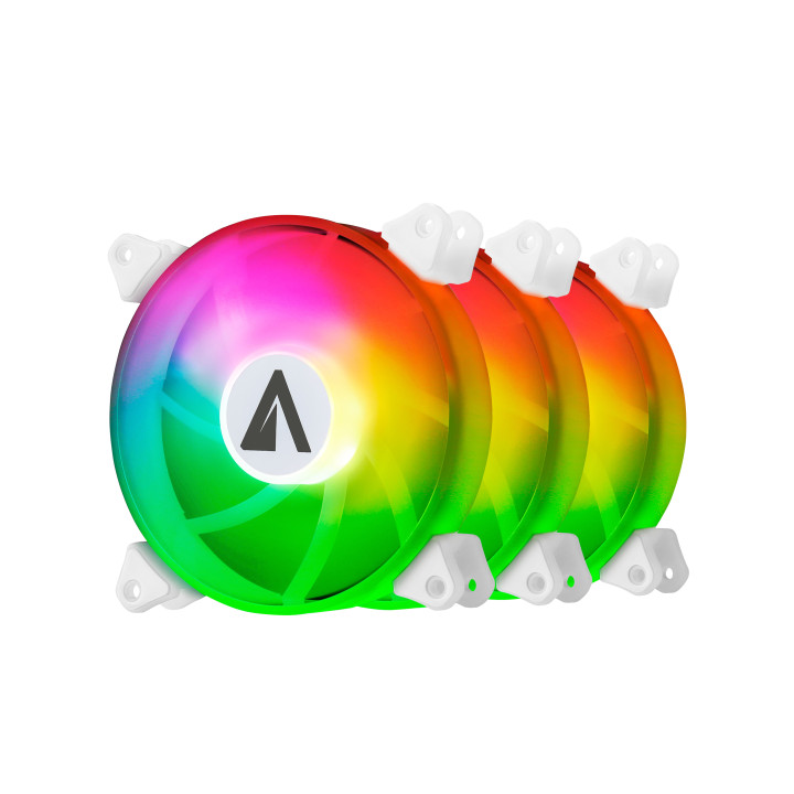 ABYSM Arc Light ARGB 120mm Kit 3 Caixa de computador Ventoinha 12 cm Branco 3 unidade(s)