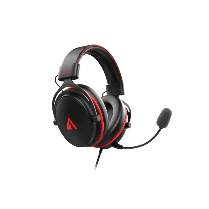 ABYSM AG700 Pro 7.1 Black Auscultadores Com fios Fita de cabeça Jogos Preto, Vermelho