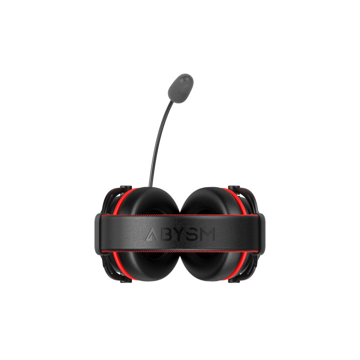 ABYSM AG700 Pro 7.1 Black Auscultadores Com fios Fita de cabeça Jogos Preto, Vermelho
