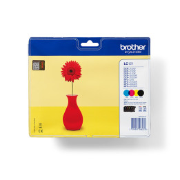 Brother LC121VALBP tinteiro 4 unidade(s) Original Preto, Ciano, Magenta, Amarelo