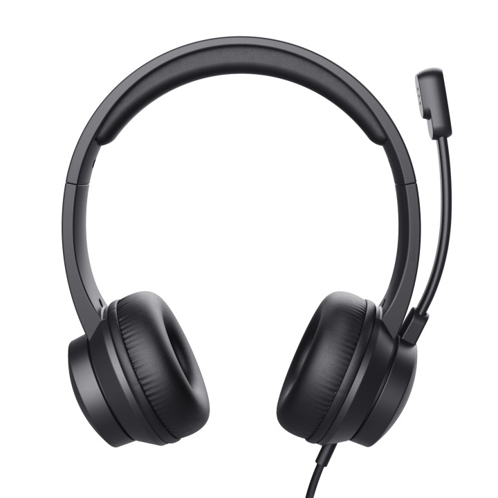 Trust HS-201 Auscultadores Com fios Fita de cabeça Escritório Call center USB Type-A Preto