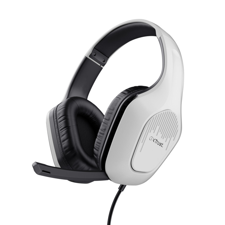 Trust GXT 415W Zirox Auscultadores Com fios Fita de cabeça Jogos Branco