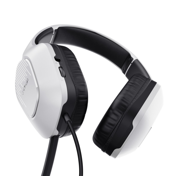 Trust GXT 415W Zirox Auscultadores Com fios Fita de cabeça Jogos Branco