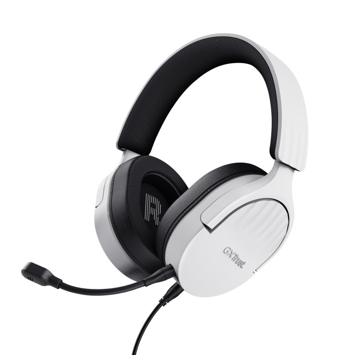 Trust GXT 489W FAYZO Auscultadores Com fios Fita de cabeça Jogos Preto, Branco