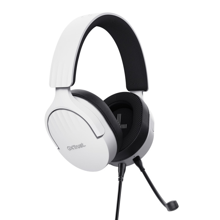 Trust GXT 489W FAYZO Auscultadores Com fios Fita de cabeça Jogos Preto, Branco