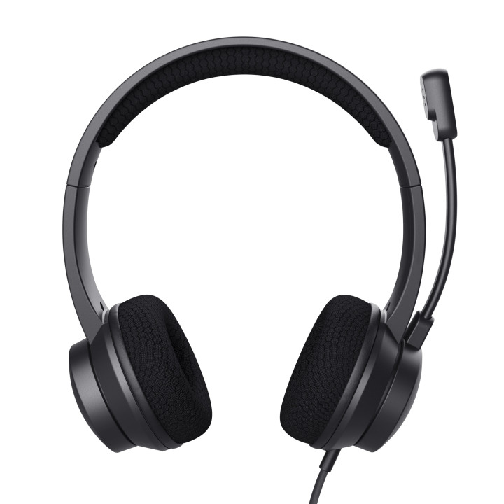 Trust HS-260 Auscultadores Com fios Fita de pescoço Escritório Call center USB Type-A Preto