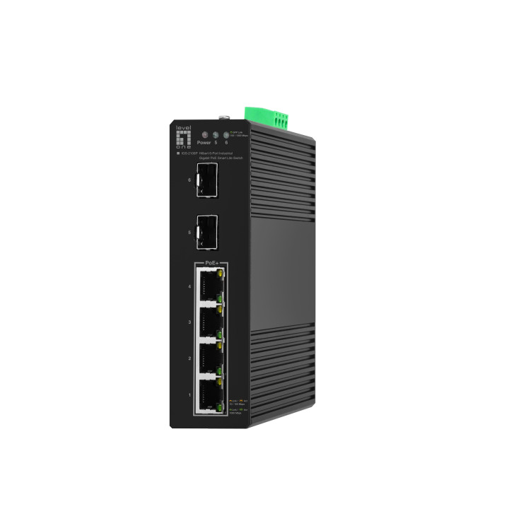LevelOne IGS-2106P switch de rede Gerido L2 Gigabit Ethernet (10 100 1000) Power over Ethernet (PoE) Preto