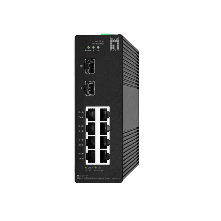 LevelOne IGS-2110 switch de rede Gerido L2 Gigabit Ethernet (10 100 1000) Preto