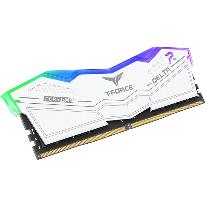 Memória Team Group Kit 32GB (2 x 16GB) DDR5 6400MHz Delta RGB Branco CL32